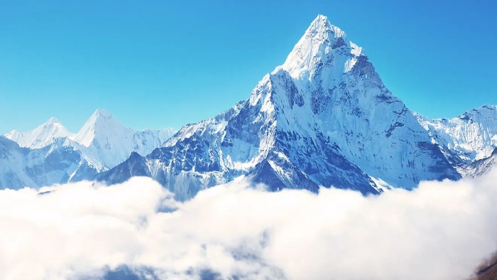 Highest tallest ranges mt everest